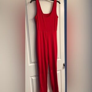 Source Unknown Vibrant Red Jumpsuit
